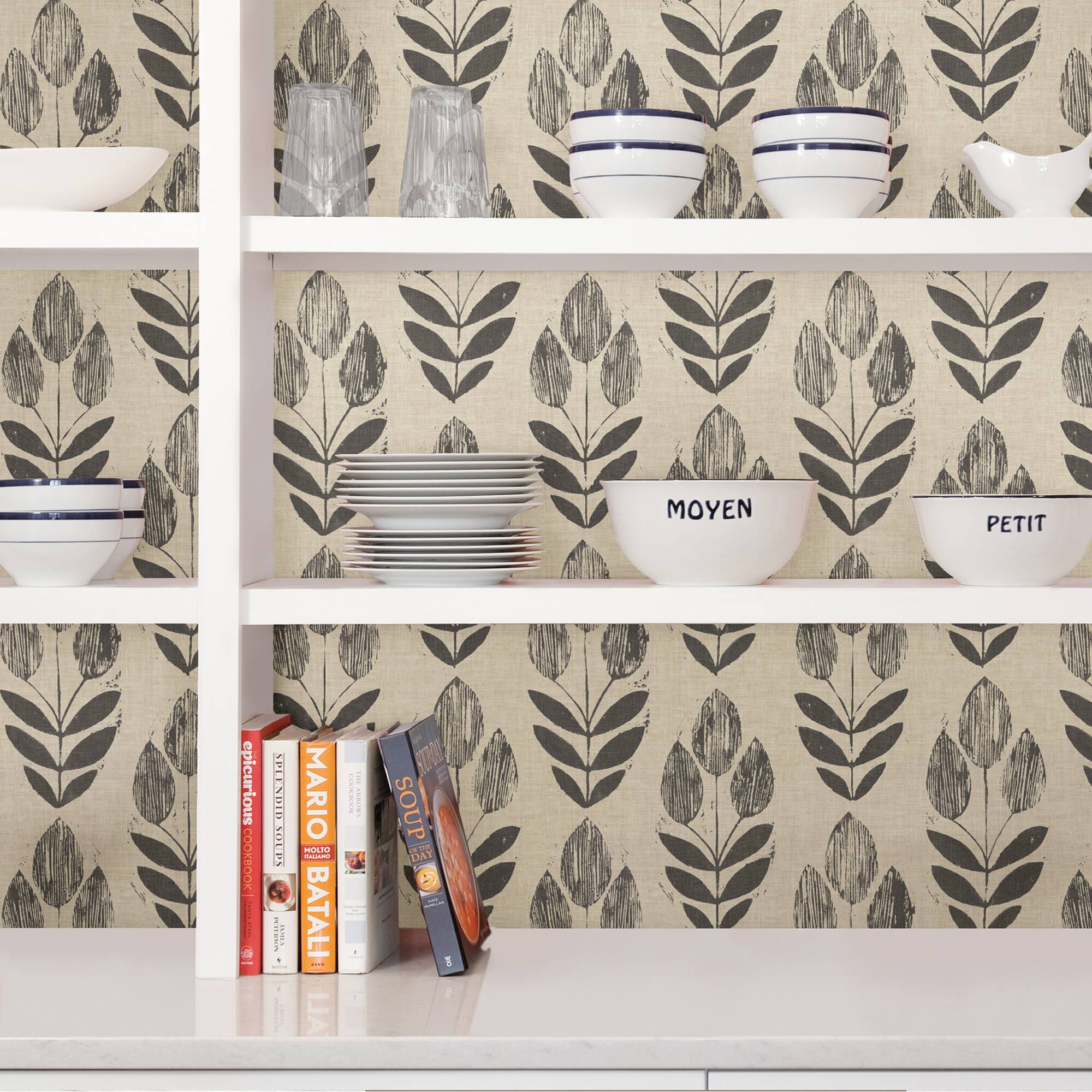NuWallpaper Folk Tulip Peel & Stick Wallpaper